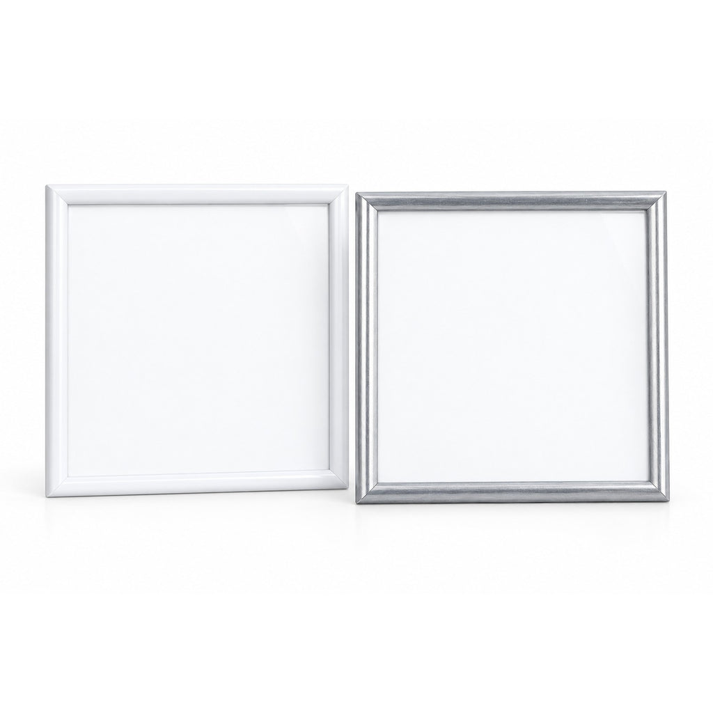 DÖRR New York 30x30cm square photo frames in white and steel, studio photo