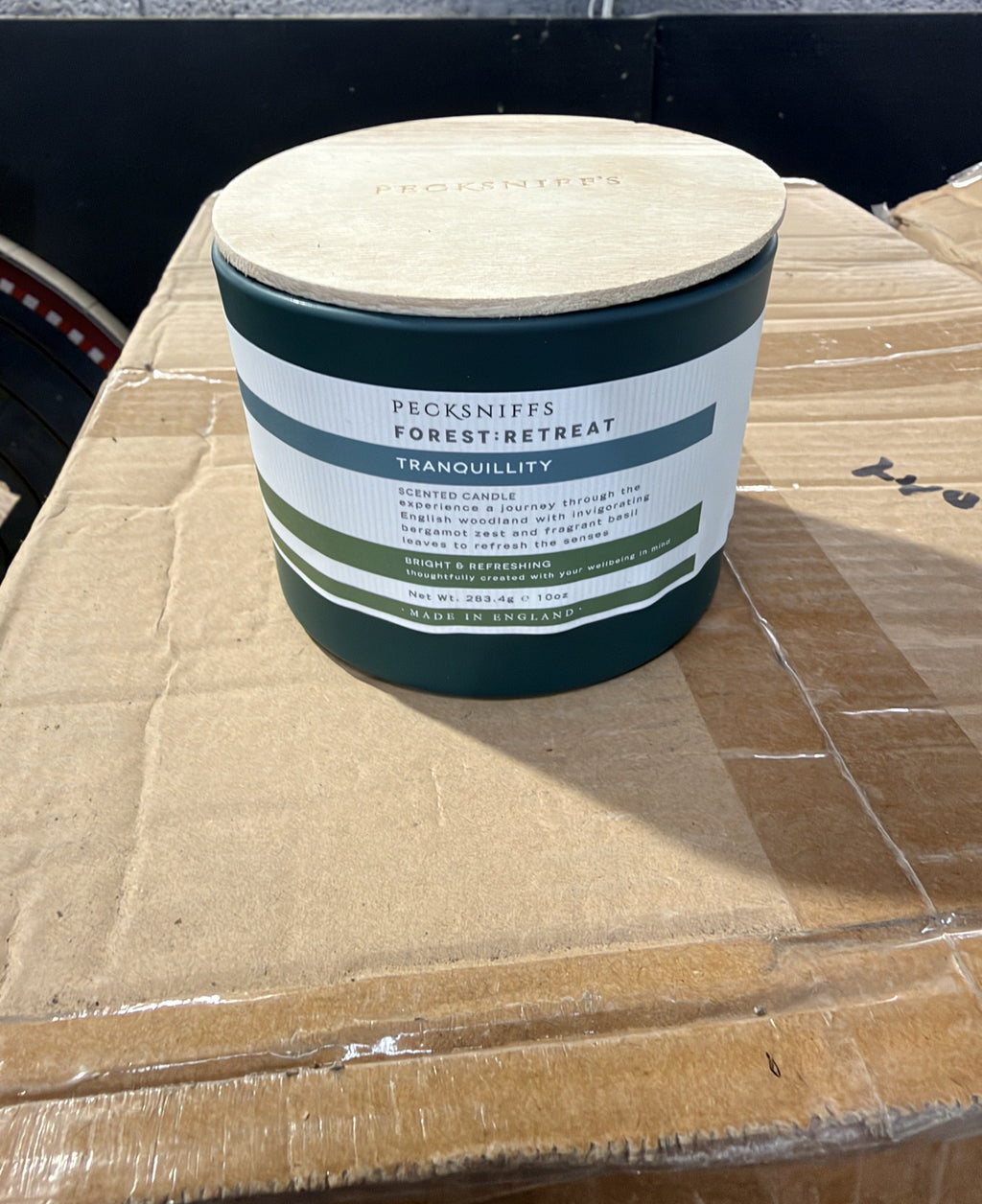 Pecksniff's Forest:Retreat Tranquillity candle 283g – real photo of stock