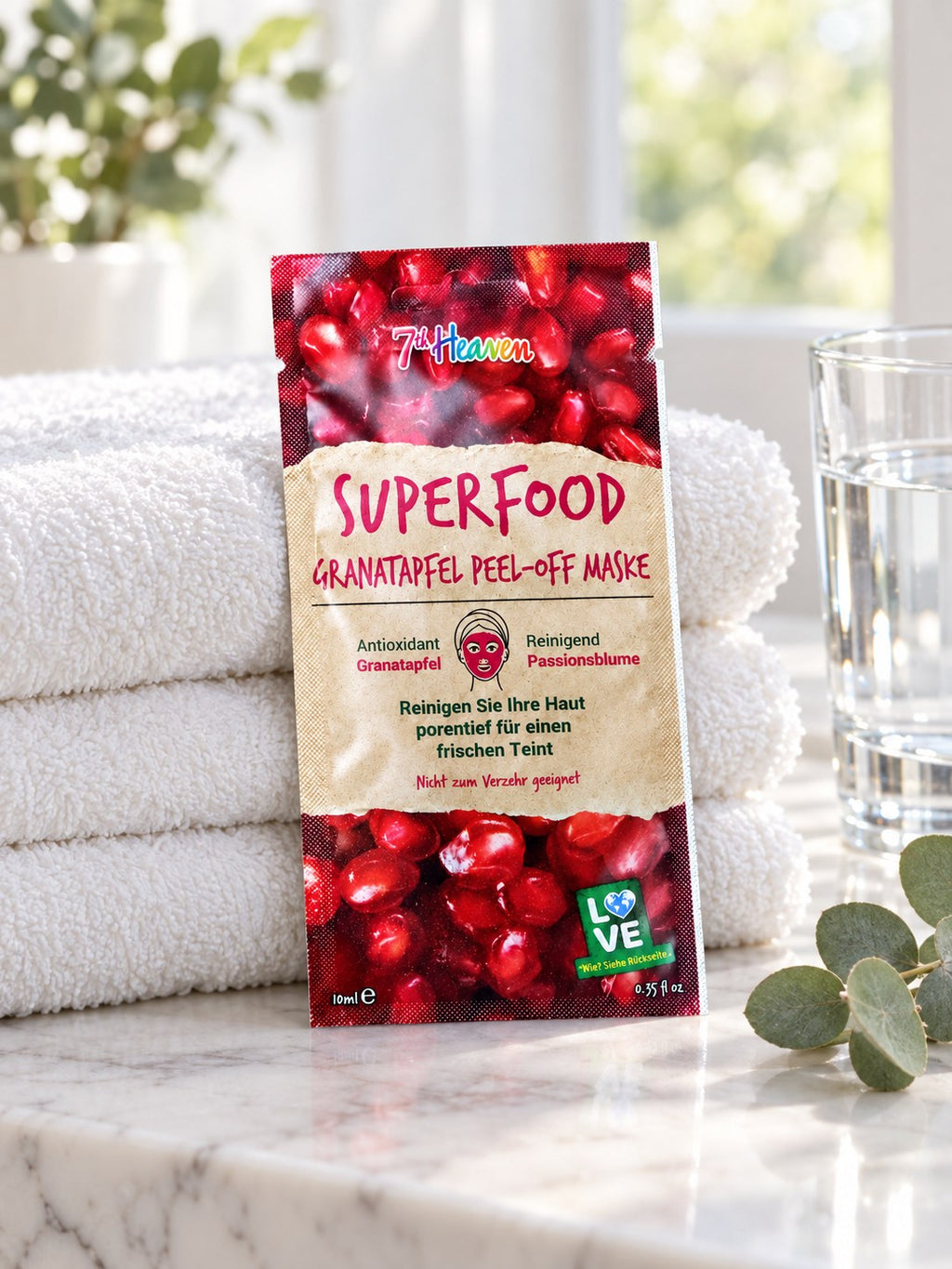 7th Heaven Pomegranate Peel-Off Mask – at-home scene