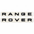 Gloss black aftermarket Range Rover lettering set on fitting stencil