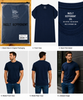 Built Different Navy Blue Crew-Neck T-Shirt – 2XL