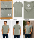 Built Different Sage V-Neck T-Shirt – XL