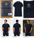 Built Different Navy Polo Shirt – 5XL
