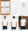 Built Different White Crew-Neck T-Shirt – 2XL