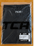 TCA Women's Running Tights – Black – L – garment and label photographs
