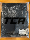 TCA Men's Performance Top – Black/True Blue – S – garment and label photographs