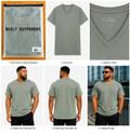 Built Different Sage V-Neck T-Shirt – 2XL