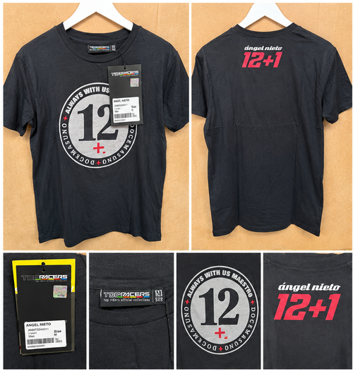Ángel Nieto 12+1 Top Racers T-Shirt – Black, M
