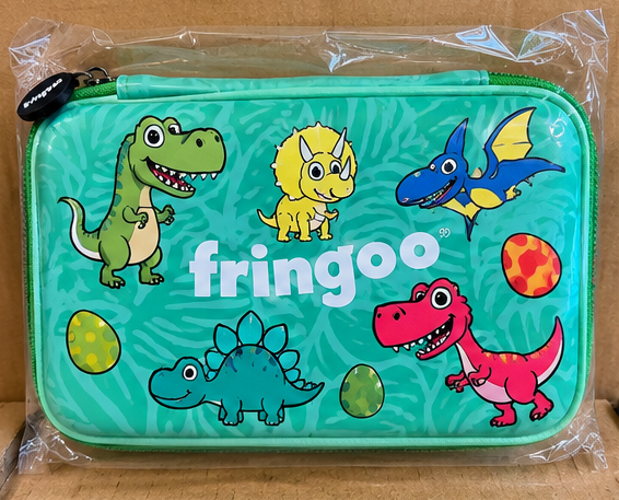 Fringoo Dinosaur Hard-Top Pencil Case – Green
