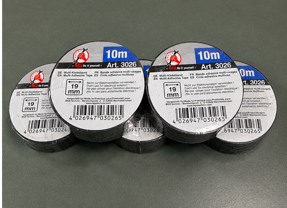 BGS 3026 Black Multi-Adhesive Tape – 5 × 10m Rolls