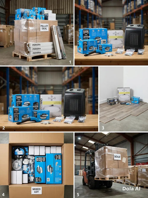 B&Q Customer Returns Pallet – Mixed Lighting, Power Tools, Homeware & Garden (up to 100 items)